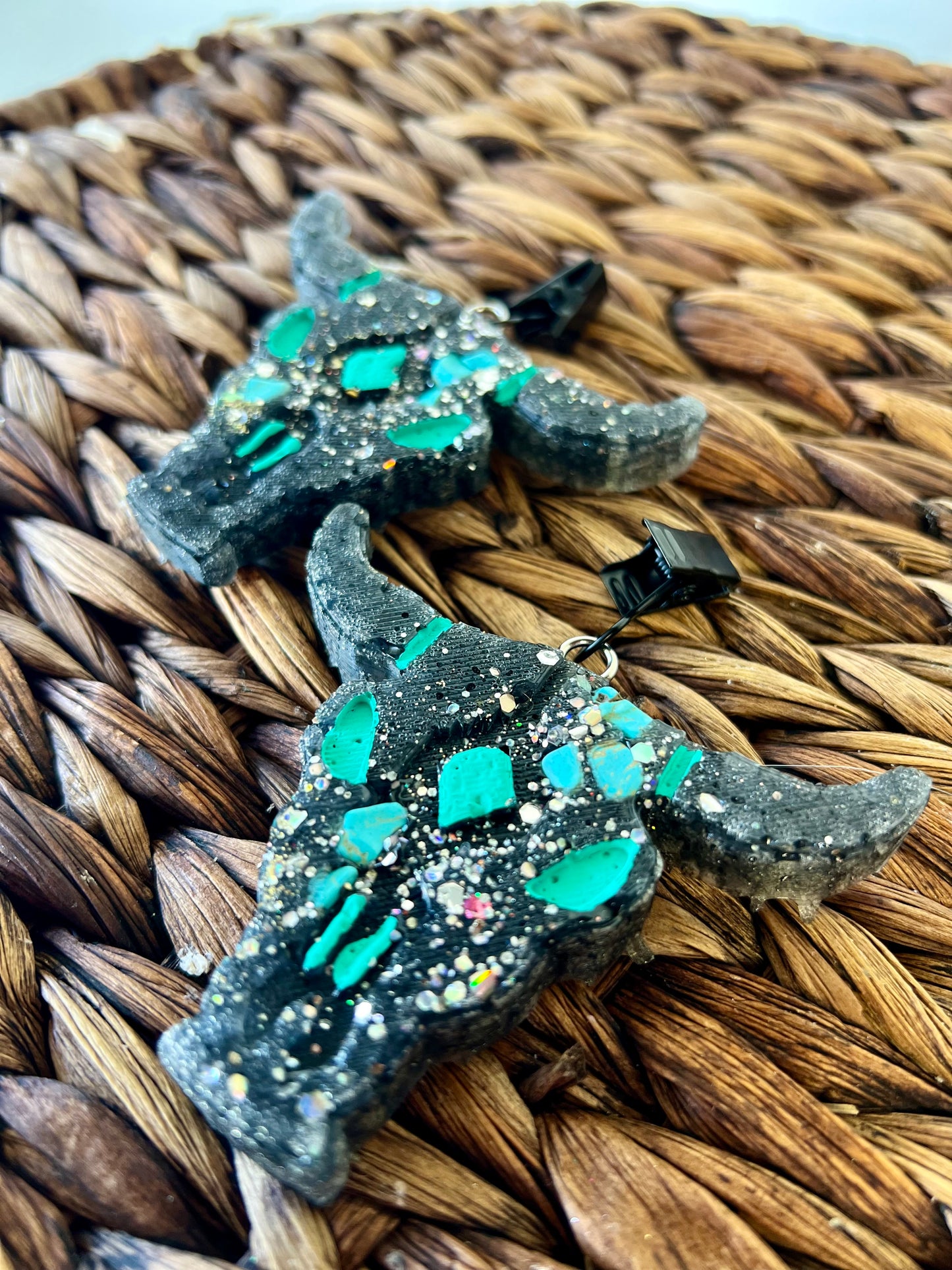Leather and Lace - Mini Bull Skulls