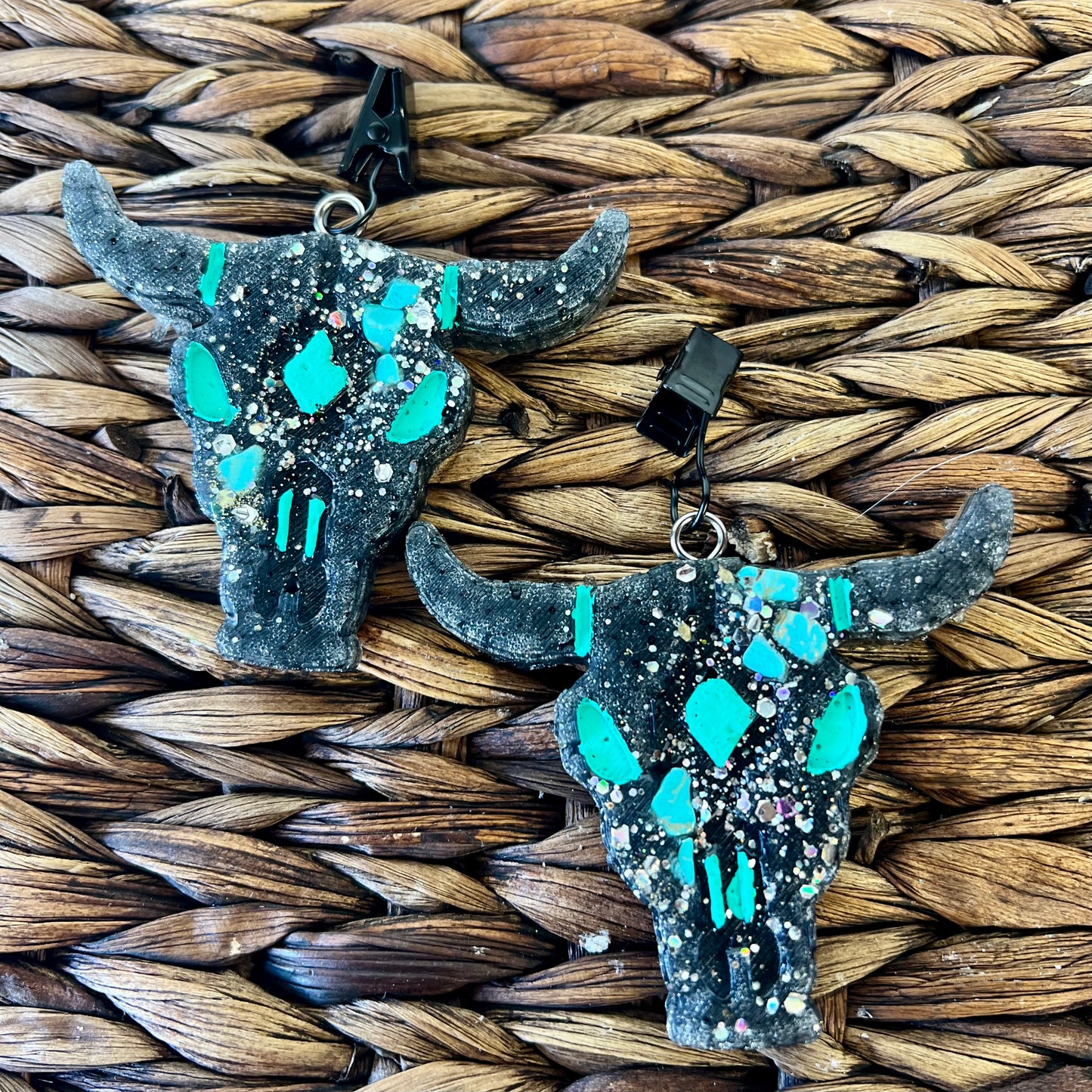 Leather and Lace - Mini Bull Skulls