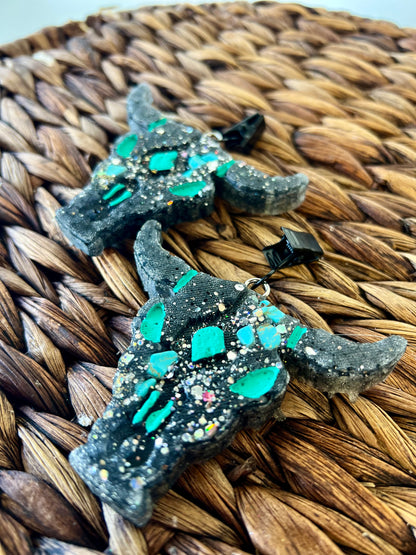 Leather and Lace - Mini Bull Skulls